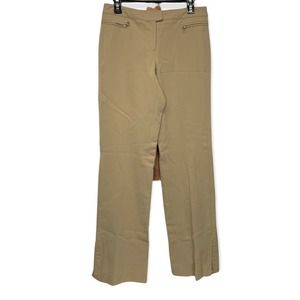 Worth Tan Khaki Mid Rise Business Casual Straight Leg Pants‎ Size 6